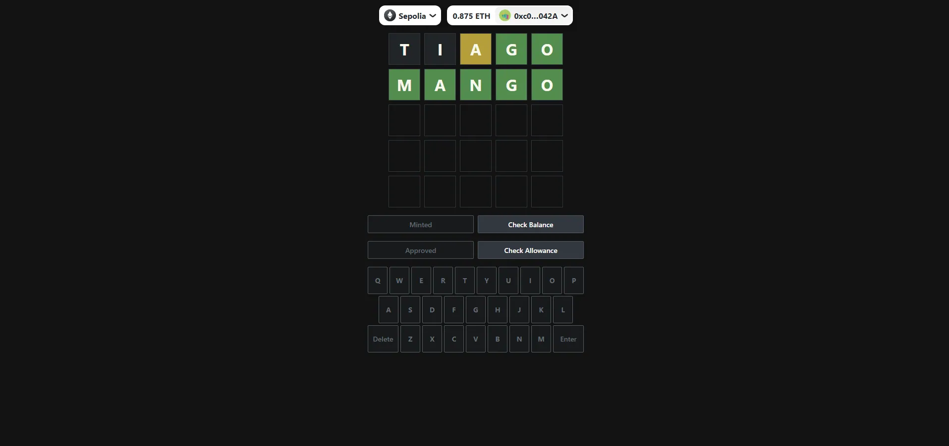 Screenshot 2 of 3 of Wordlechain